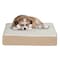 Pet Adobe Orthopedic Sherpa Top Pet Bed with Memory Foam and Removable Cover 20x15x4 Tan by Pet Adobe 907354ZQF - alternate 1